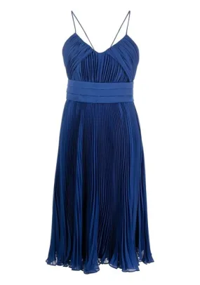 Abito midi clarino in blu - donna