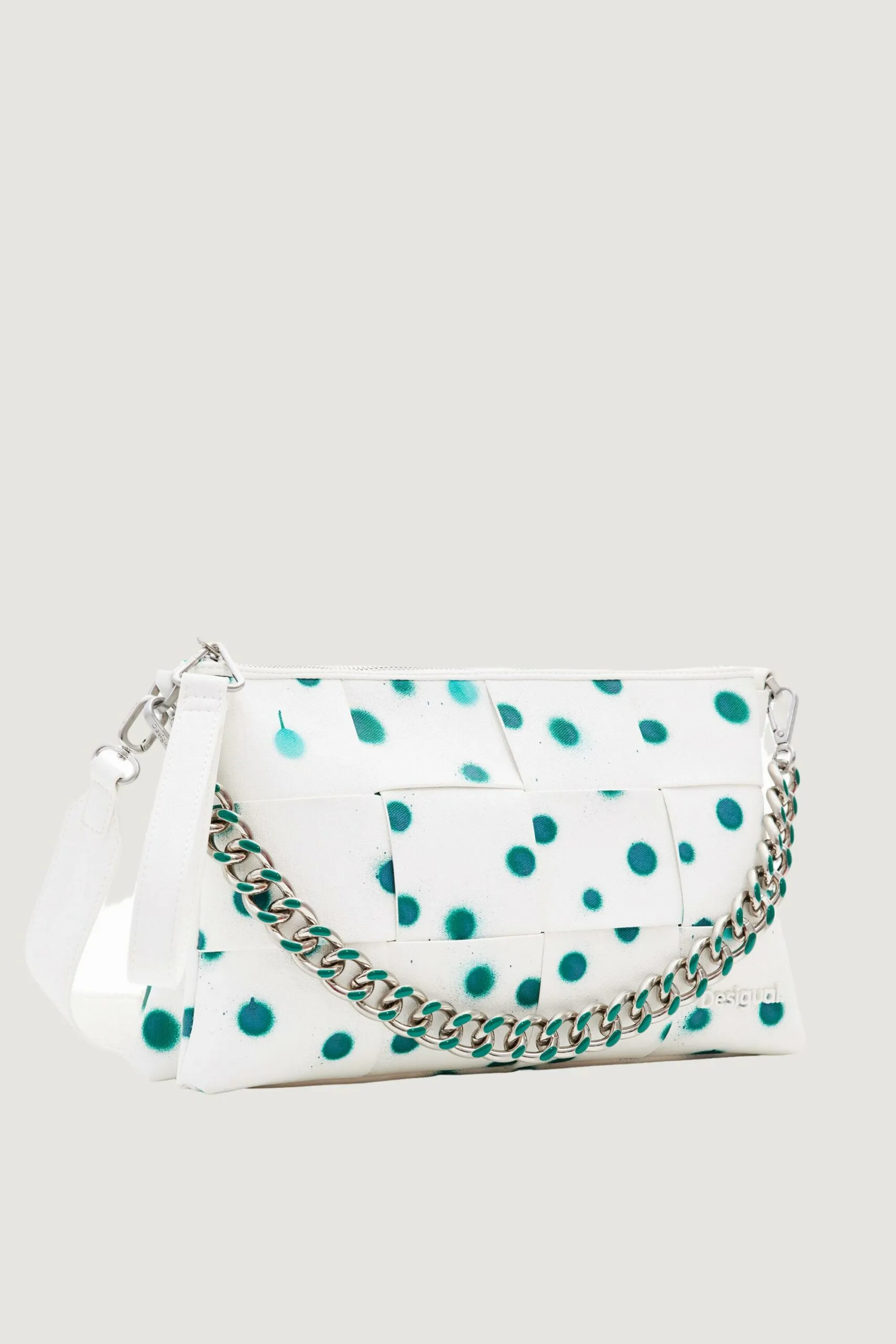 Borsa Desigual NEW SPLATTER DORTMUND Bianco