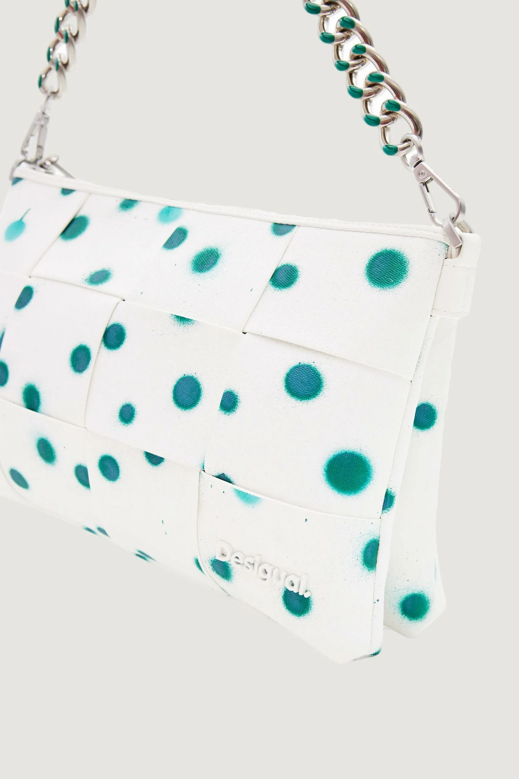 Borsa Desigual NEW SPLATTER DORTMUND Bianco