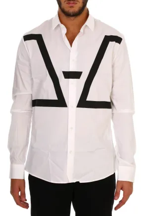 Camicia bianca in popeline stretch