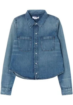 Camicia denim in blu - donna