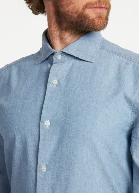 Camicia slim Rumford in denim puro cotone uomo