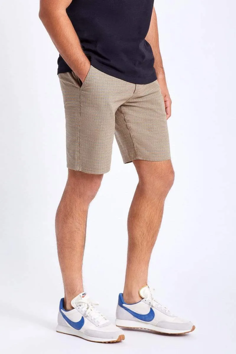 Choice Chino Short Vanilla Houndstooth