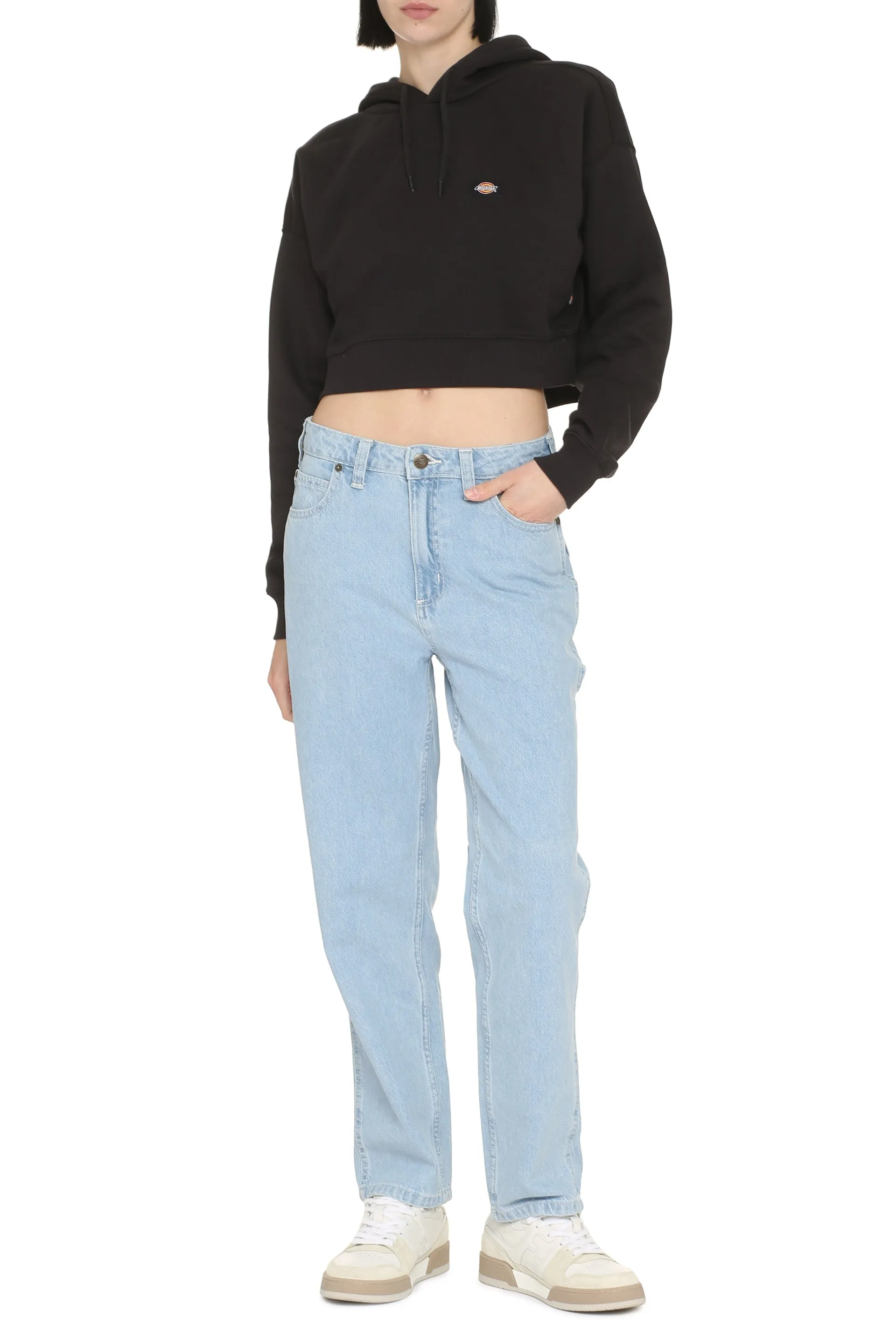 Dickies Felpa cropped-length Oakport con cappuccio