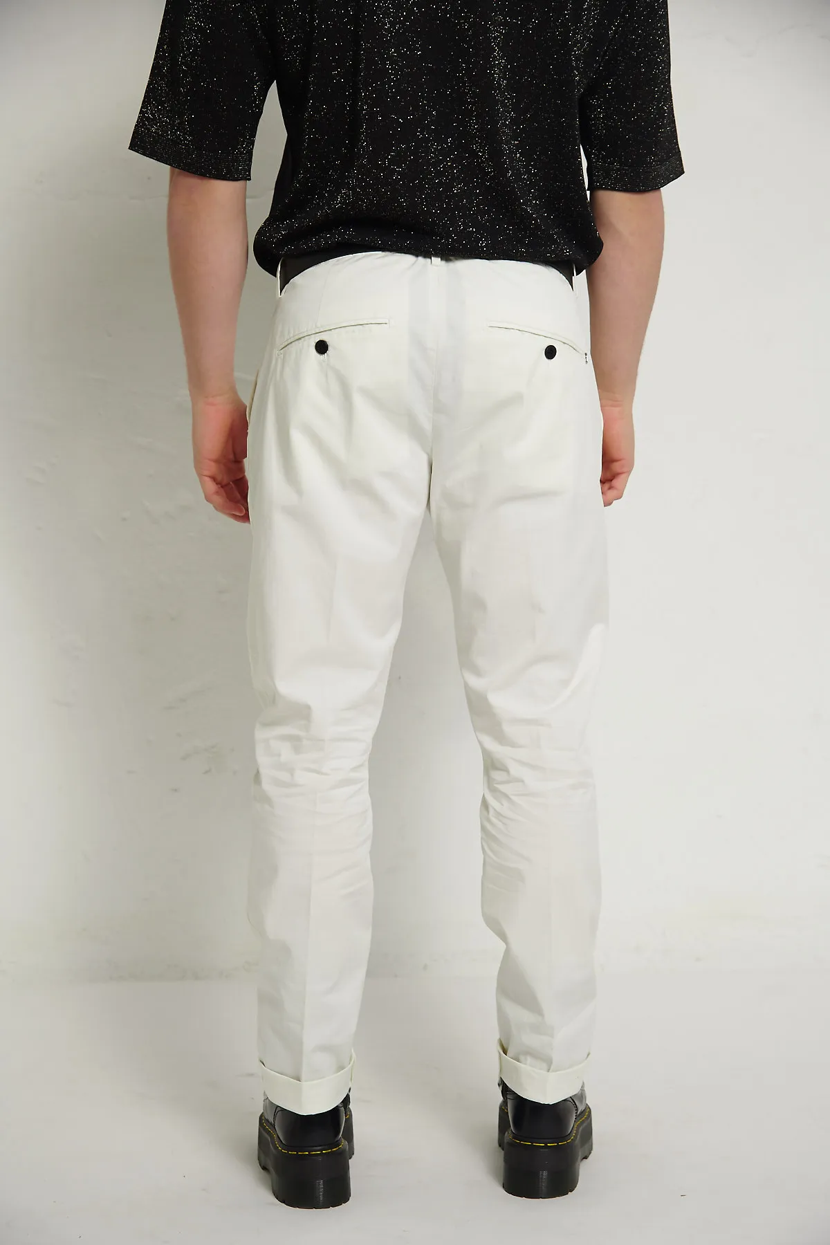 DONDUP Pantalone GAUBERT PINCES avorio