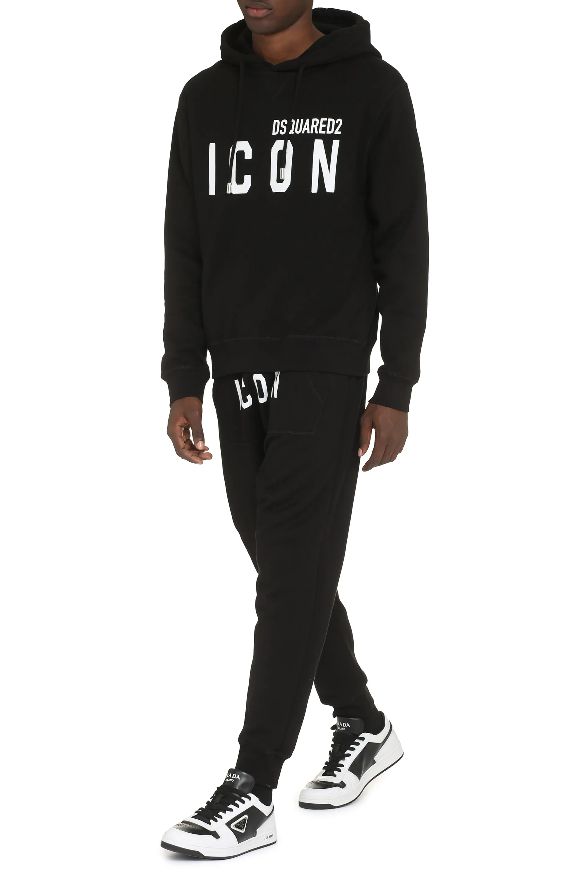 Dsquared2 Felpa Icon in cotone con cappuccio