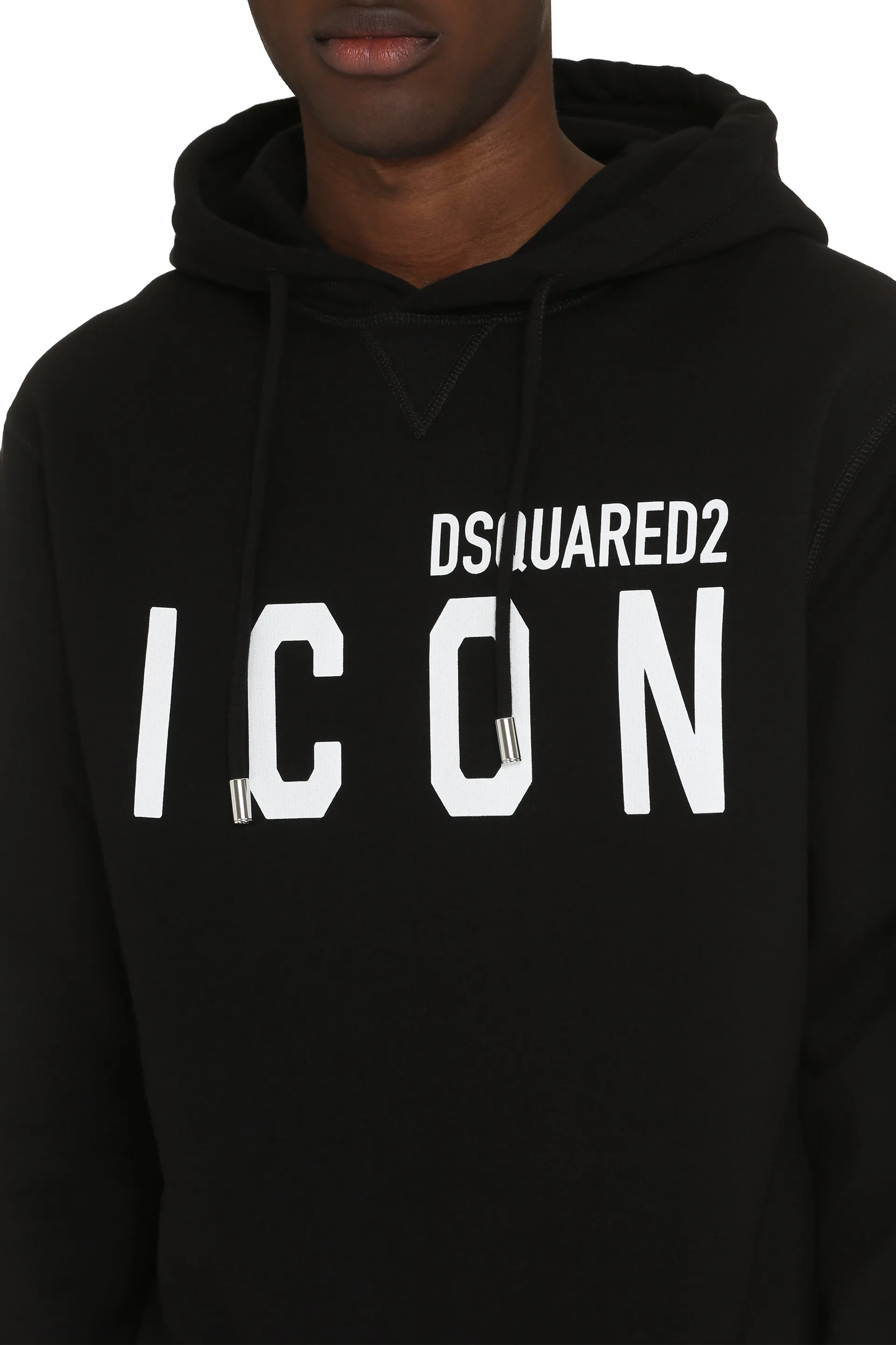 Dsquared2 Felpa Icon in cotone con cappuccio