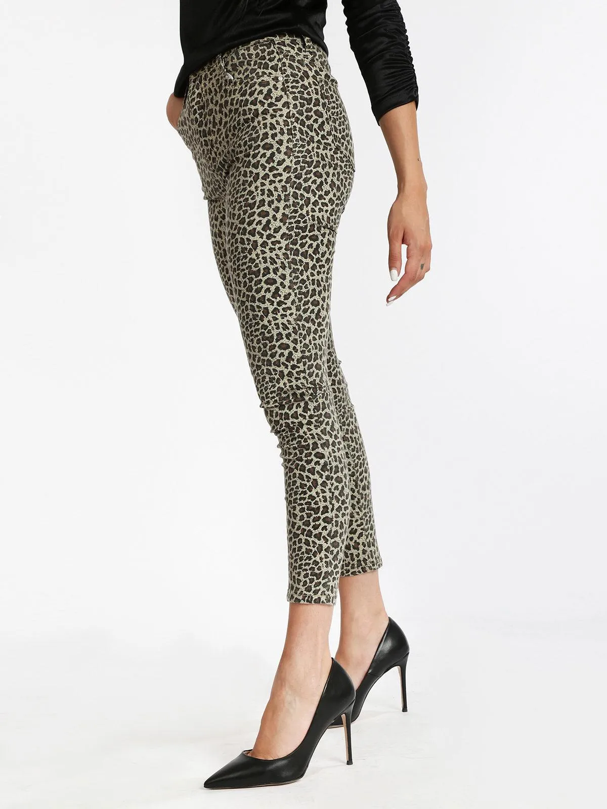 Fashion Pantalon slim à pois