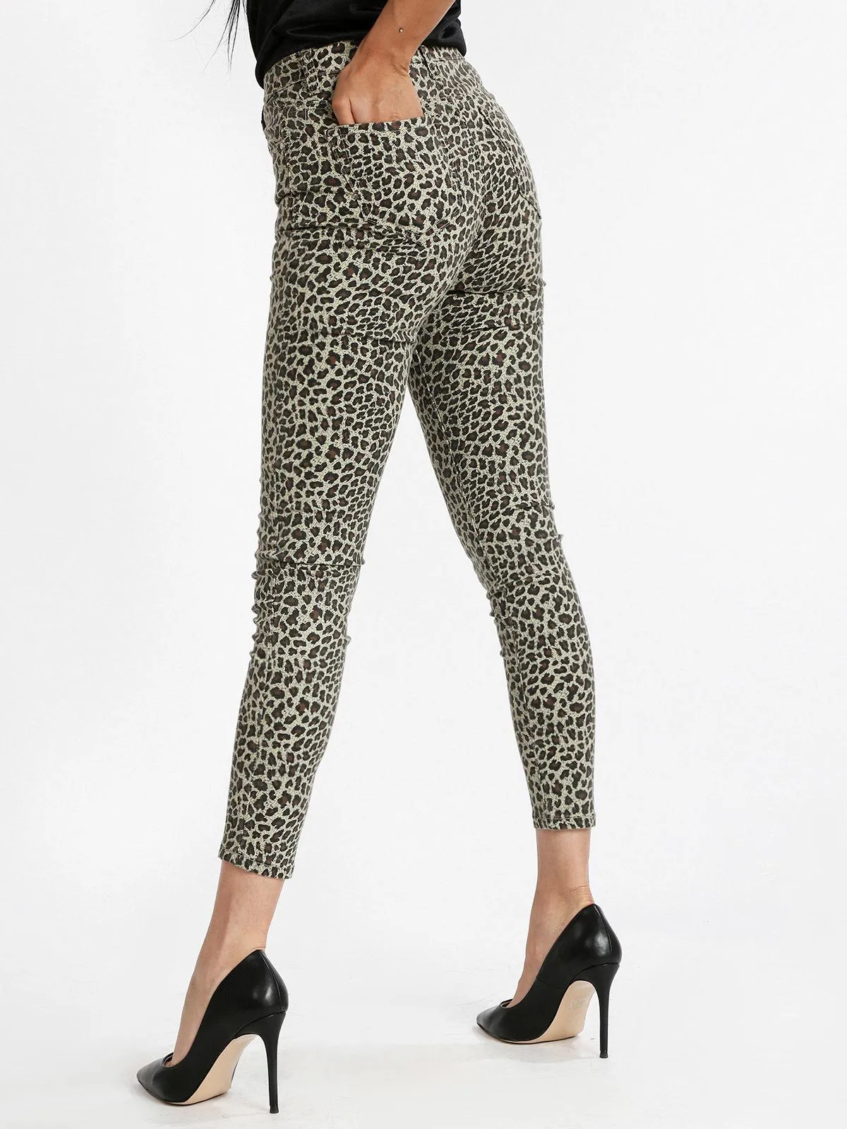 Fashion Pantalon slim à pois