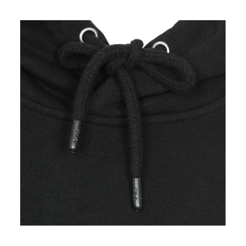 FELPA CAPPUCCIO CORTA ELAXI CROPPED HOODY BLACK