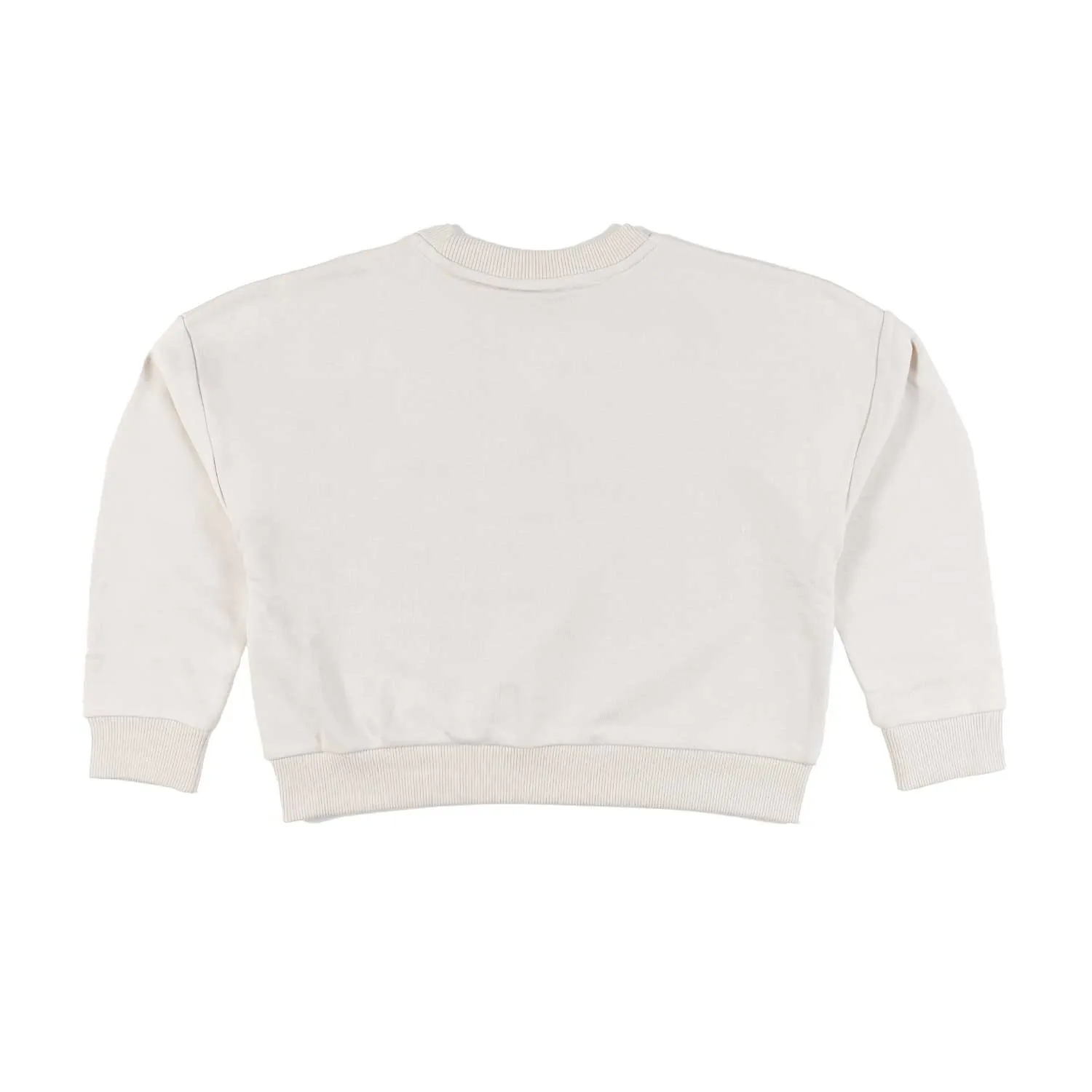 Felpa Cropped Beige Chiaro Bambina E Teenager