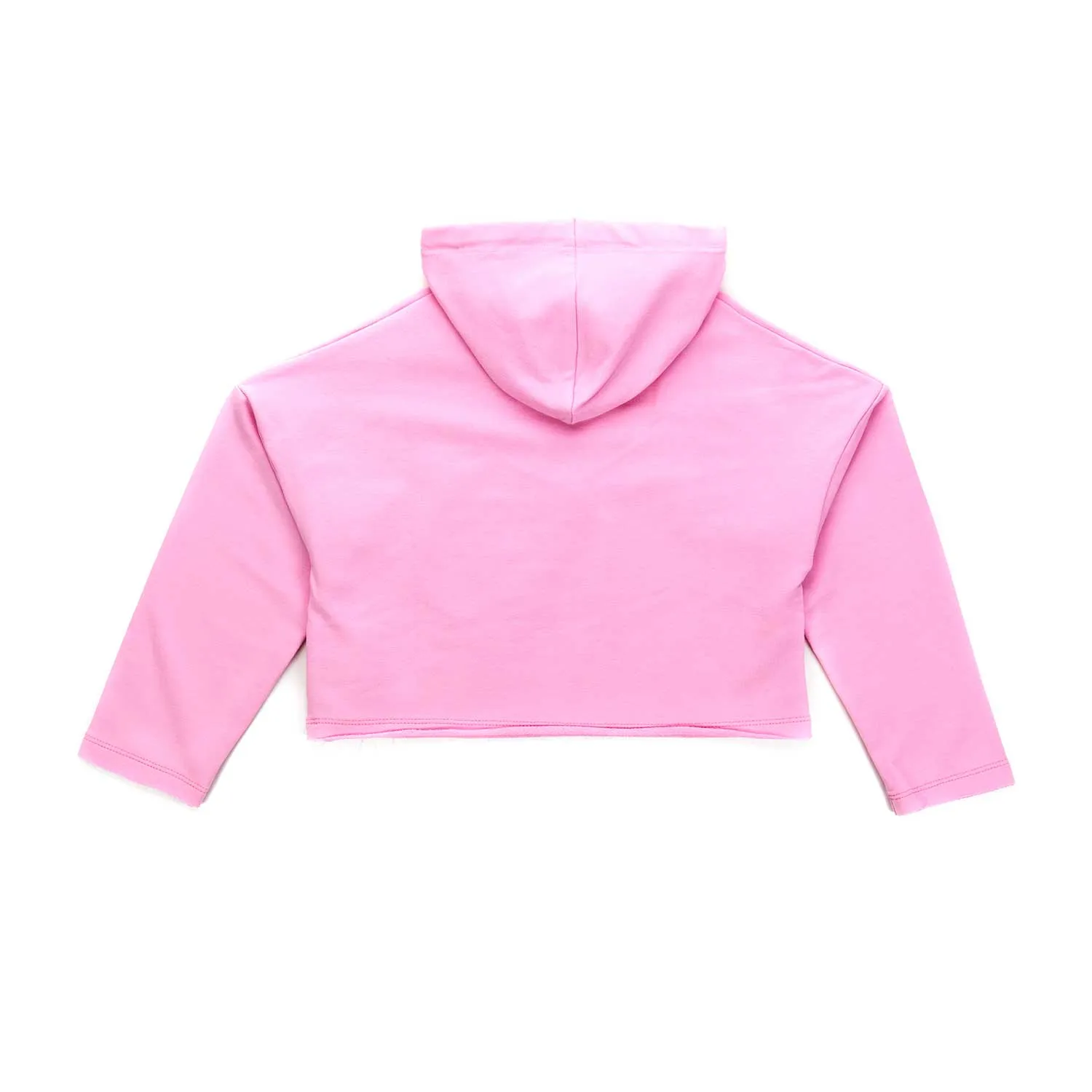 Felpa Cropped Rosa Bambina Teen