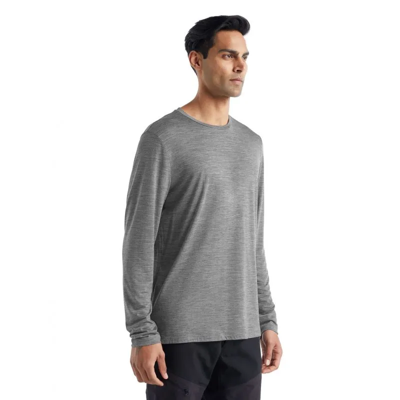 Icebreaker Sphere II Ls Tee (Metro Hthr) T-shirt a maniche lunghe da uomo