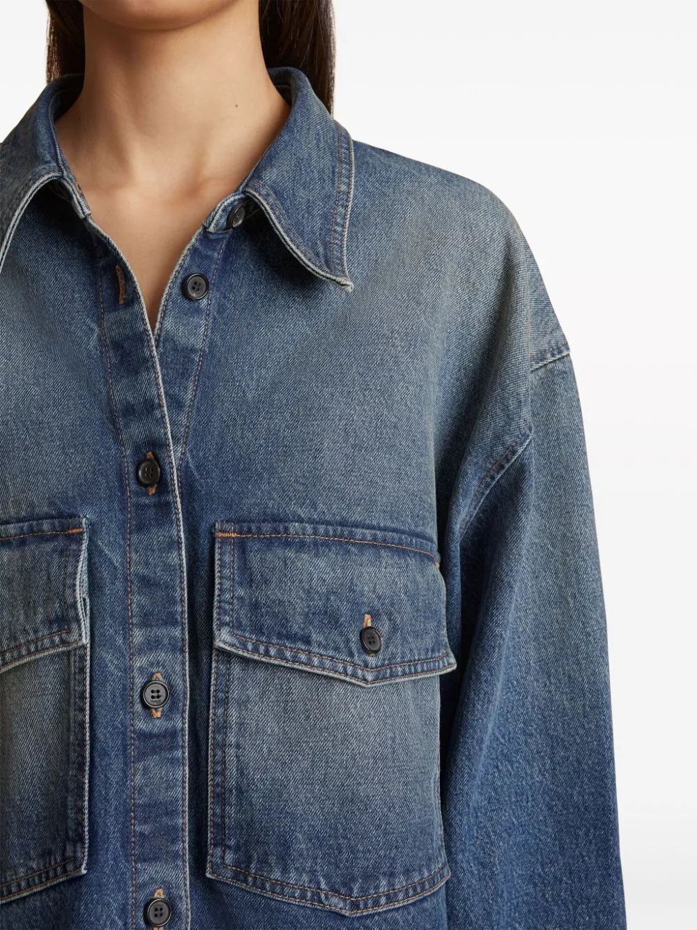 KHAITE Camicia MAHMET in denim