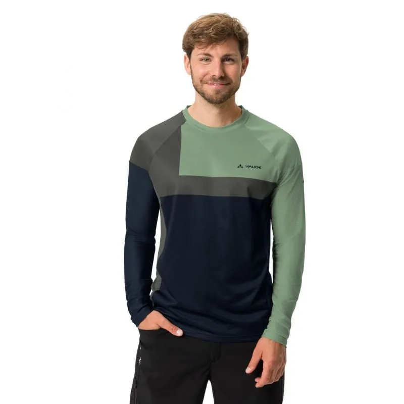 Maglia a maniche lunghe da uomo Vaude Moab V (verde salice)