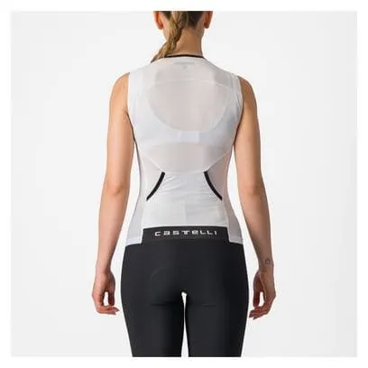 Maglia da triathlon senza maniche Castelli Free Tri 2 Bianco Donna