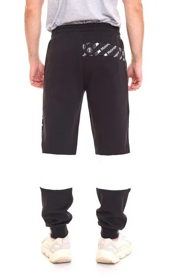 Pantaloni da jogging da uomo PUMA BMW MMS, pantaloni sportivi da uomo casual con elastico in vita 621867 01 nero