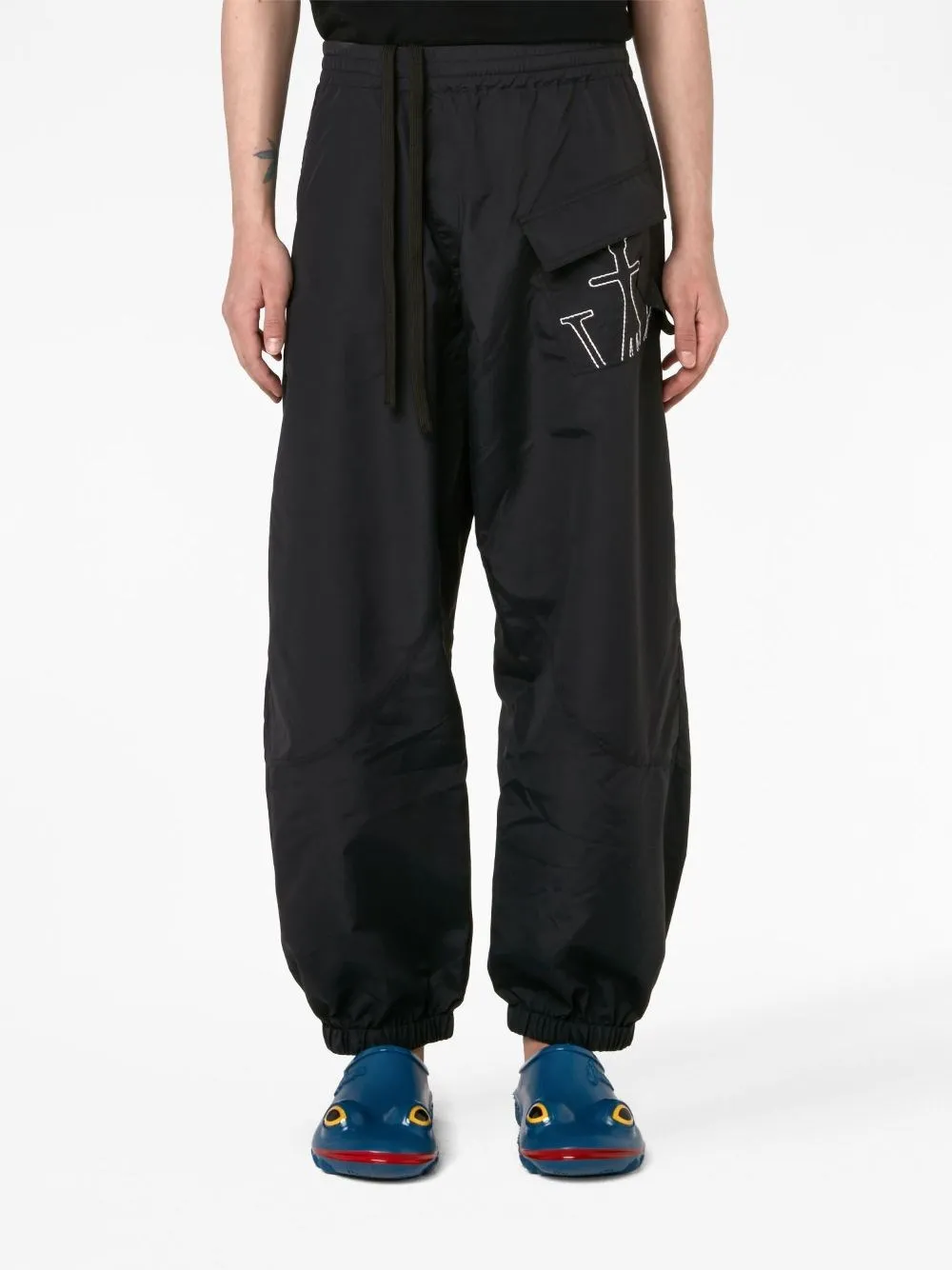 Pantaloni sportivi con ricamo