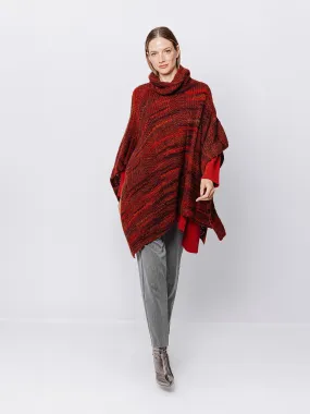 Poncho melange Multicolore