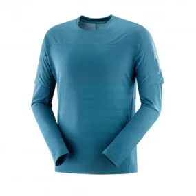 Salomon Maglia Trail Running Sense Aero Azzurro Uomo