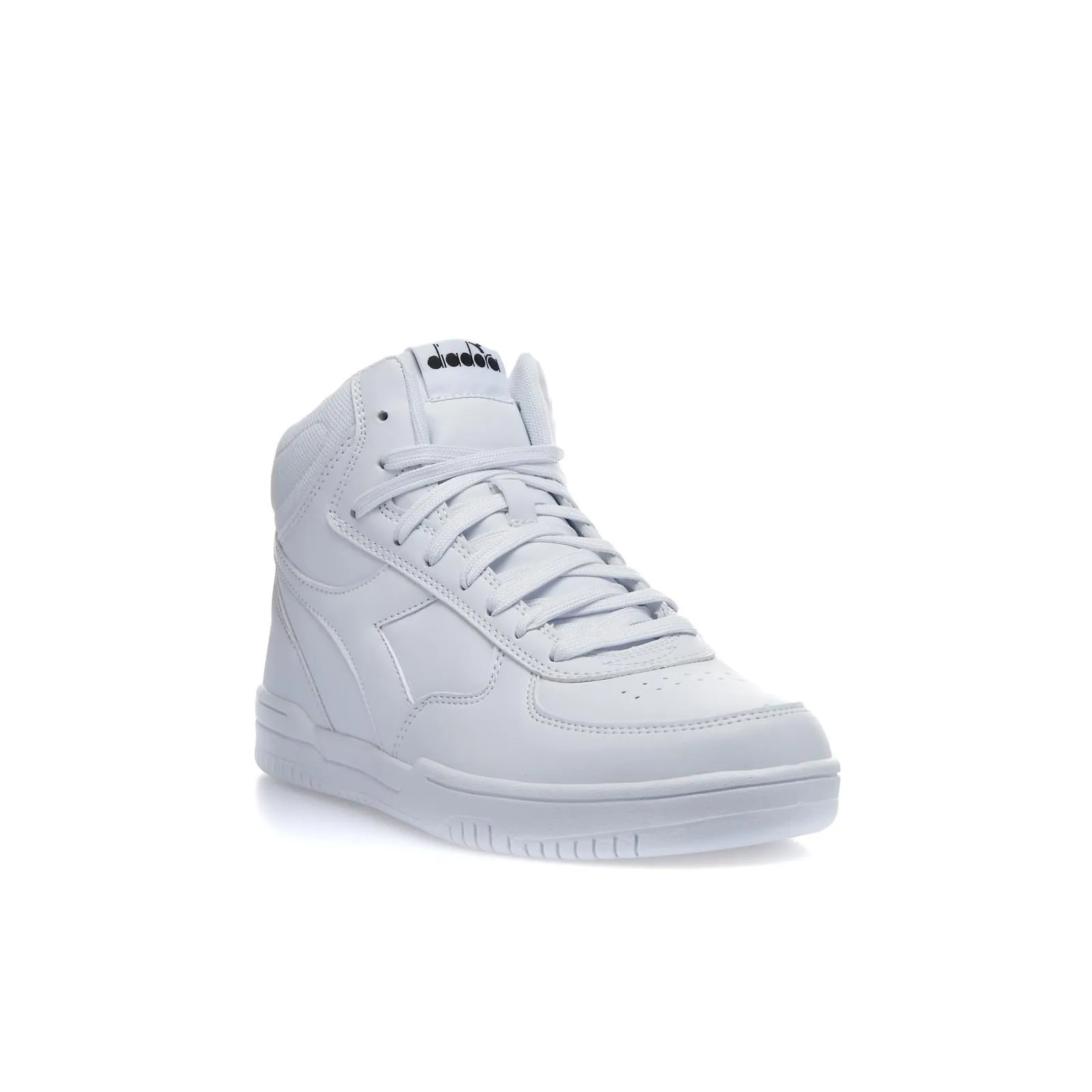 Sneakers alte uomo da basket bianche Raptor mid in pelle