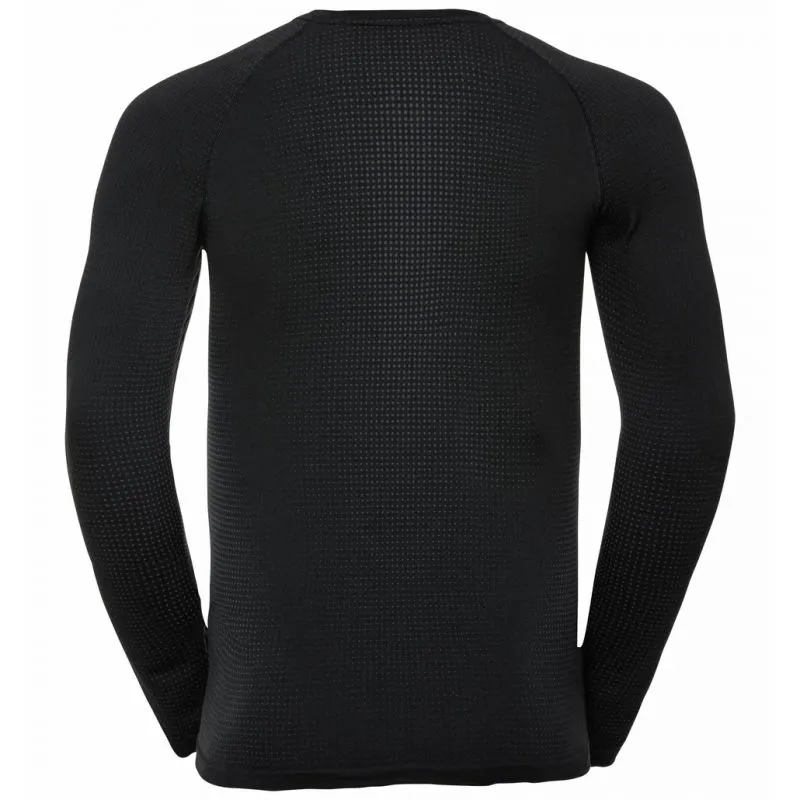 T-shirt a maniche lunghe Odlo Performance Warm Eco (Black/New Odlo graphite grey) Uomo