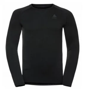 T-shirt a maniche lunghe Odlo Performance Warm Eco (Black/New Odlo graphite grey) Uomo