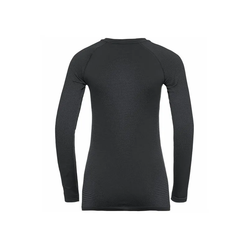 T-shirt a maniche lunghe Odlo Performance Warm ECO (nero - Odlo grigio grafite) donna