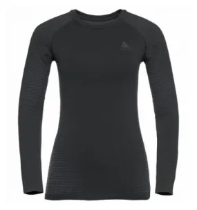 T-shirt a maniche lunghe Odlo Performance Warm ECO (nero - Odlo grigio grafite) donna