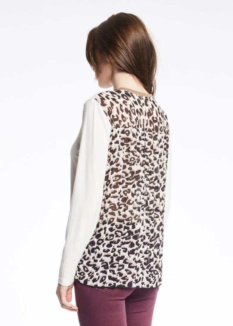 T shirt con logo animalier